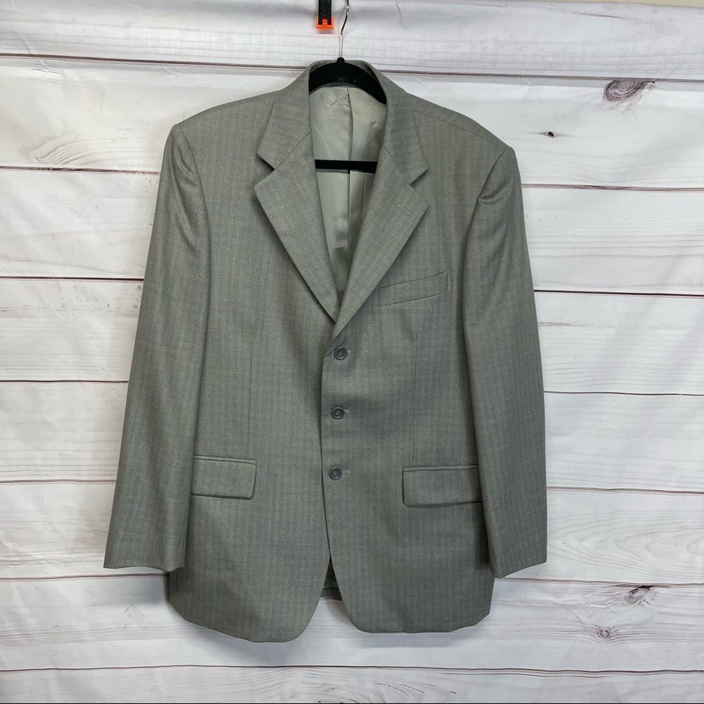 Manzini Made In Italy Wool Sport Coat Blazer